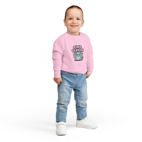 Tiny Terror Toddler Sweatshirt – Cute Monster Kids Pullover