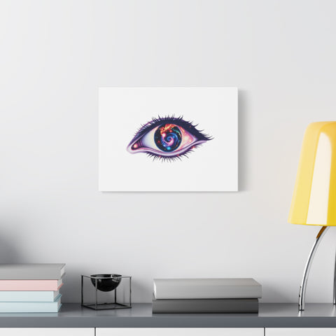 Cosmic Eye Canvas Print — Galaxy Eye Matte Stretched Wall Art