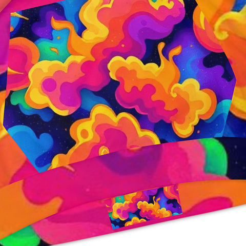 Kids' Psychedelic Cloud Hoodie – Colorful All-Over Print