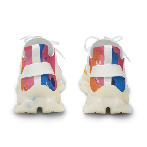 Men's Mesh Sneakers — Colorful Marble Athletic Shoes