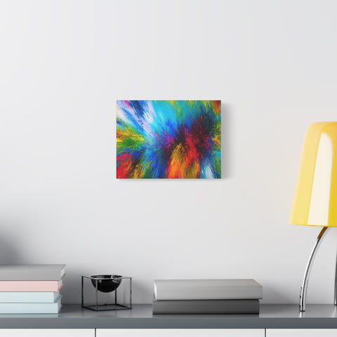 Abstract Color Explosion Matte Canvas Print
