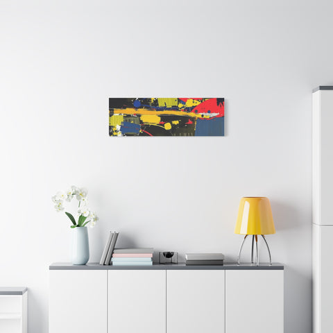 Abstract Color Splash Matte Canvas Print — Modern Stretched Wall Art