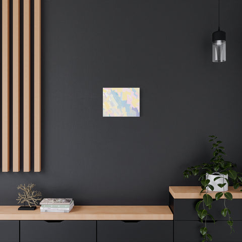 Pastel Abstract Brushstroke Canvas Wall Art