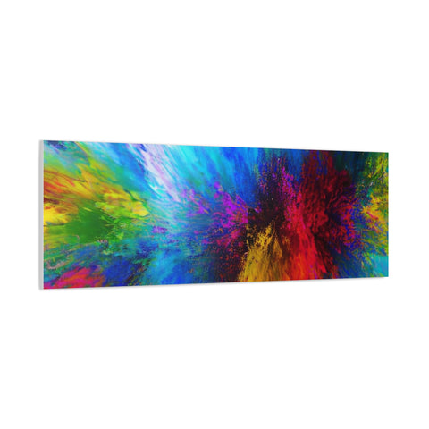 Abstract Color Explosion Matte Canvas Print