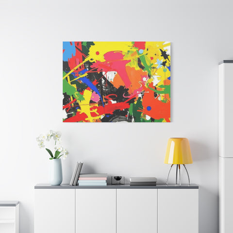 Abstract Art Matte Stretched Canvas — Modern Wall Decor