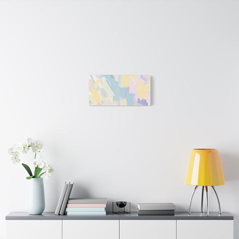 Pastel Abstract Brushstroke Canvas Wall Art