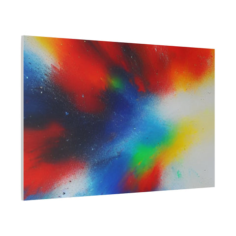 Abstract Color Burst Canvas Print — Vibrant Stretched Matte Wall Art