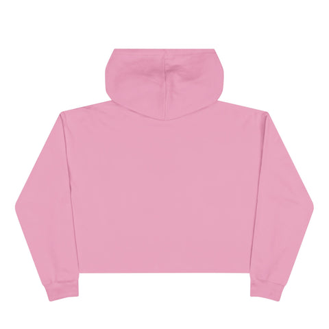 Angel Rider Crop Hoodie — Gothic Winged Angel Graphic Crop Sweatshirt