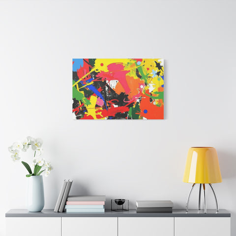Abstract Art Matte Stretched Canvas — Modern Wall Decor
