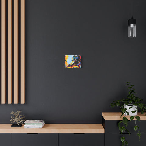Abstract Color Splash Matte Canvas Print — Modern Stretched Wall Art