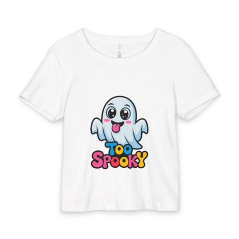 Too Spooky Ghost Baby Tee — Cute Halloween Toddler Shirt
