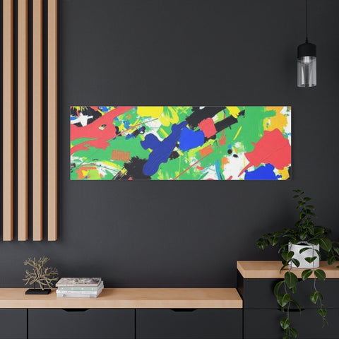 Abstract Color Splash Canvas Print — Vibrant Modern Wall Art