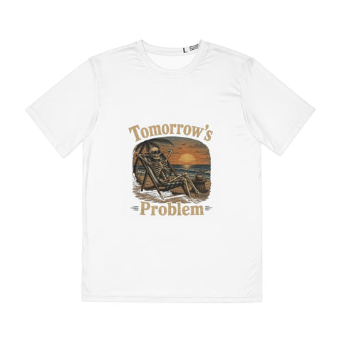 Tomorrow’s Problem Skeleton Beach Tee — Funny Summer Skull Graphic T-Shirt
