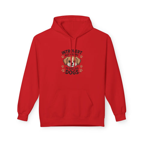 Introvert But Willing To Discuss Dogs Hoodie — Cute Dog Lover Pullover
