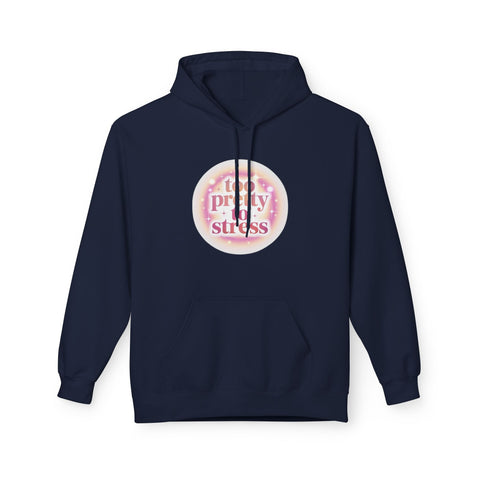 Pretty To Stress Hoodie — Pastel Aesthetic Comfort Pullover