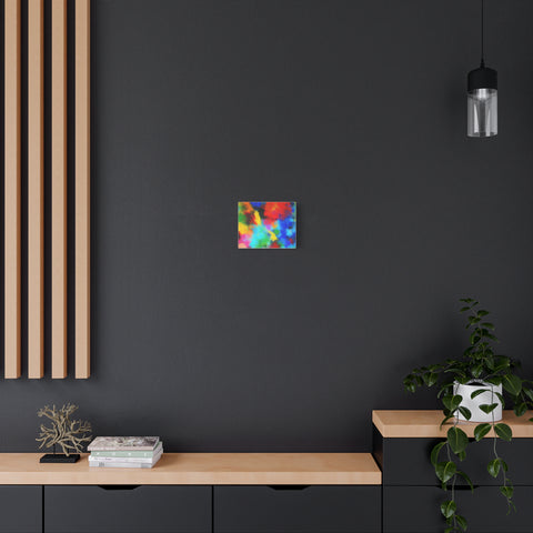 Abstract Color Burst Canvas Print — Vibrant Stretched Matte Wall Art