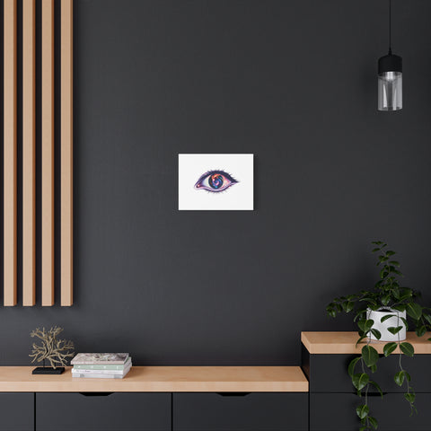 Cosmic Eye Canvas Print — Galaxy Eye Matte Stretched Wall Art