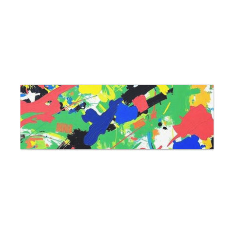 Abstract Color Splash Canvas Print — Vibrant Modern Wall Art