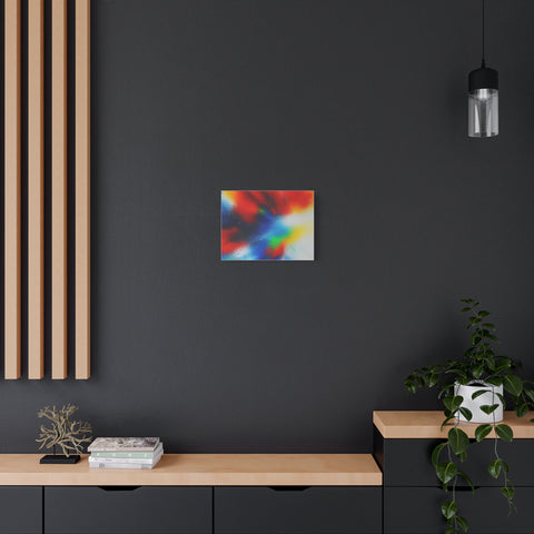 Abstract Color Burst Canvas Print — Vibrant Stretched Matte Wall Art