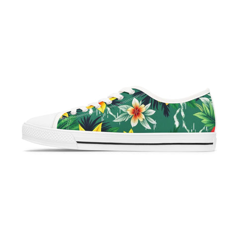 Tropical Floral Women's Low Top Sneakers