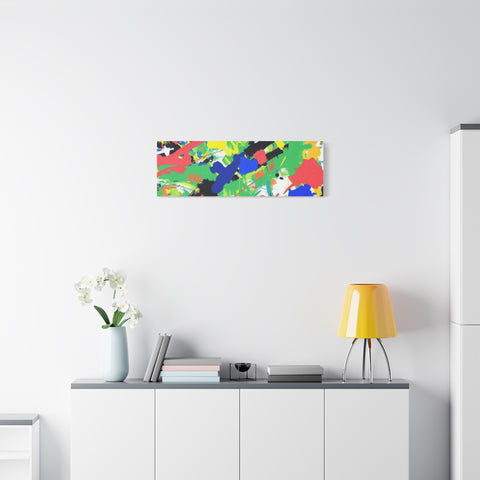 Abstract Color Splash Canvas Print — Vibrant Modern Wall Art