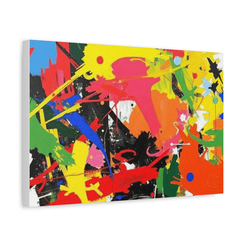Abstract Art Matte Stretched Canvas — Modern Wall Decor