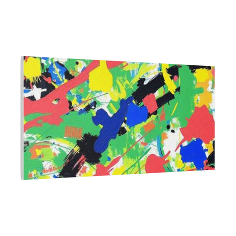 Abstract Color Splash Canvas Print — Vibrant Modern Wall Art