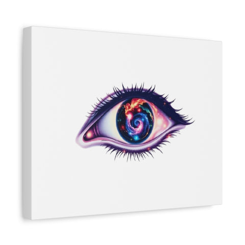 Cosmic Eye Canvas Print — Galaxy Eye Matte Stretched Wall Art