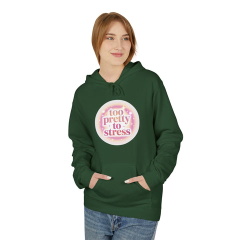 Pretty To Stress Hoodie — Pastel Aesthetic Comfort Pullover