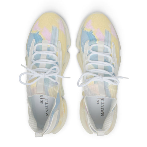 Men's Colorful Tie-Dye Mesh Sneakers — Breathable Athletic Shoes