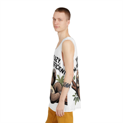 Sloth “I’m Not Lazy I’m Energy Efficient” Graphic Tank Top