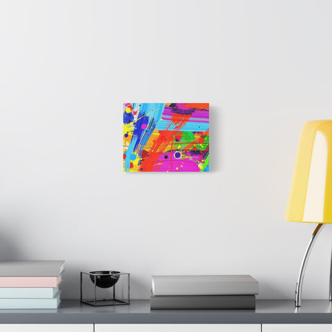 Abstract Color Splash Canvas Print — Vibrant Modern Wall Art