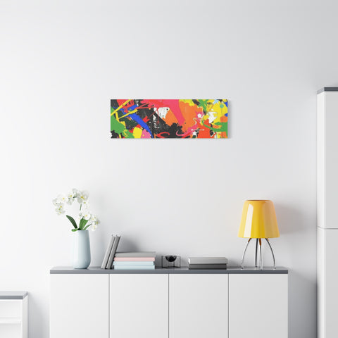 Abstract Art Matte Stretched Canvas — Modern Wall Decor