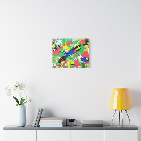 Abstract Color Splash Canvas Print — Vibrant Modern Wall Art