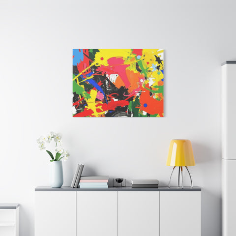 Abstract Art Matte Stretched Canvas — Modern Wall Decor