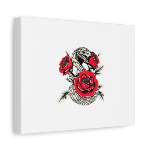 Matte Stretched Canvas - Snake Wall Art