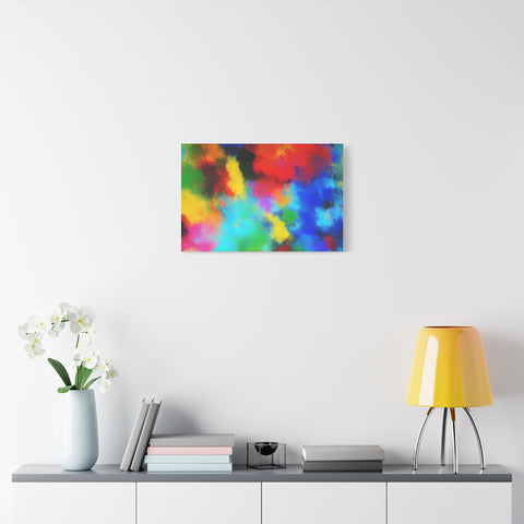 Abstract Color Burst Canvas Print — Vibrant Stretched Matte Wall Art