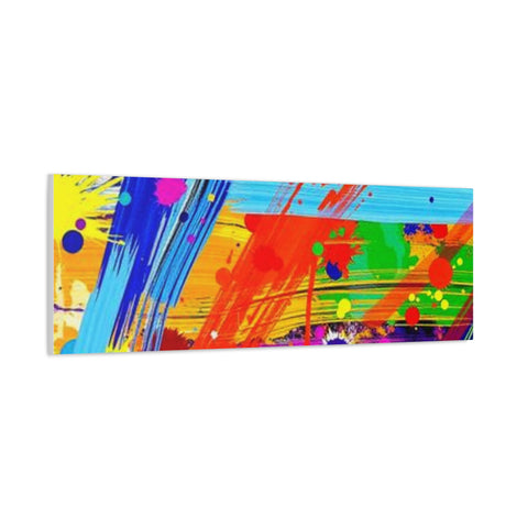 Abstract Color Splash Canvas Print — Vibrant Modern Wall Art