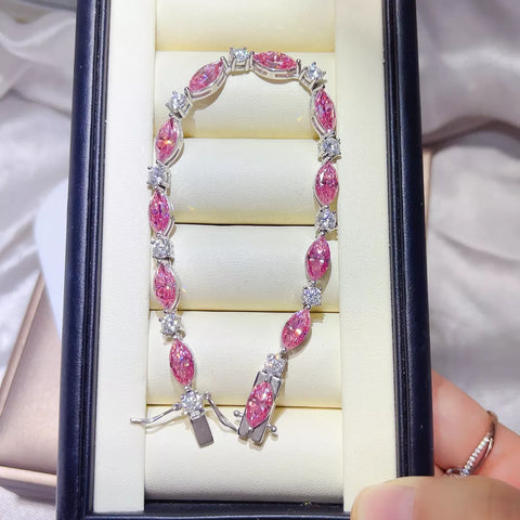 925 Sterling Silver Moissanite Bracelet