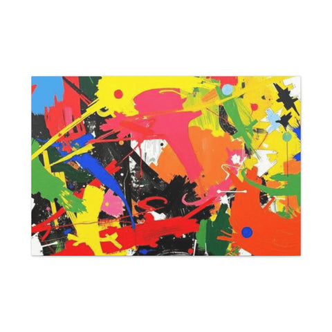 Abstract Art Matte Stretched Canvas — Modern Wall Decor