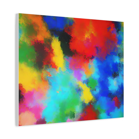 Abstract Color Burst Canvas Print — Vibrant Stretched Matte Wall Art