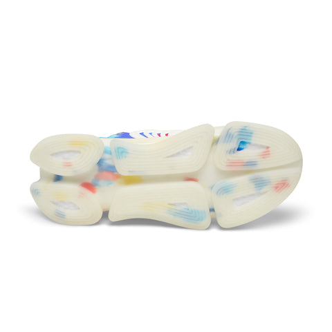 Colorful Tie-Dye Mesh Sneakers — Men's Athletic Casual Shoes