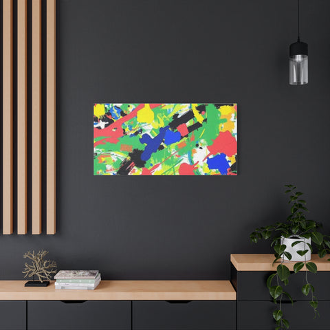 Abstract Color Splash Canvas Print — Vibrant Modern Wall Art