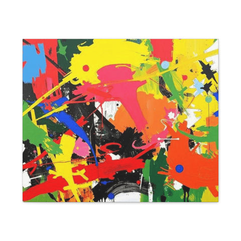 Abstract Art Matte Stretched Canvas — Modern Wall Decor