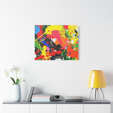 Abstract Art Matte Stretched Canvas — Modern Wall Decor