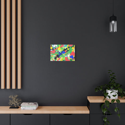 Abstract Color Splash Canvas Print — Vibrant Modern Wall Art