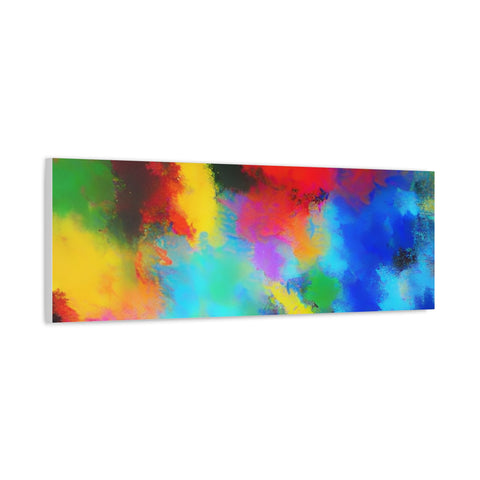 Abstract Color Burst Canvas Print — Vibrant Stretched Matte Wall Art
