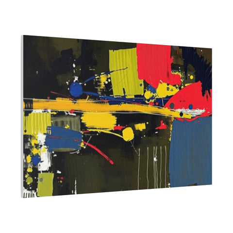 Abstract Color Splash Matte Canvas Print — Modern Stretched Wall Art