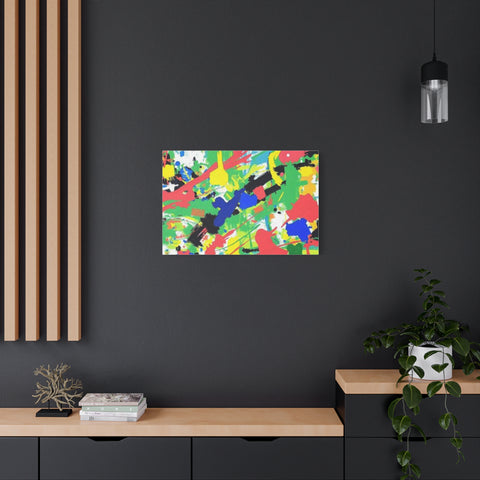 Abstract Color Splash Canvas Print — Vibrant Modern Wall Art