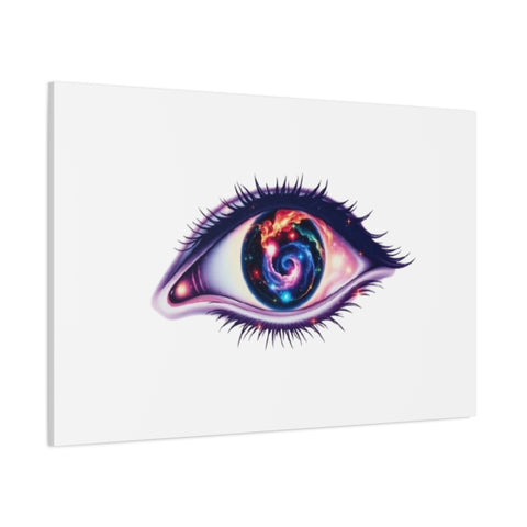 Cosmic Eye Canvas Print — Galaxy Eye Matte Stretched Wall Art